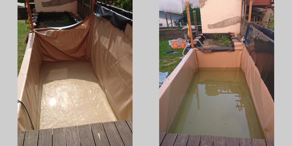 Schimmbecken folieren